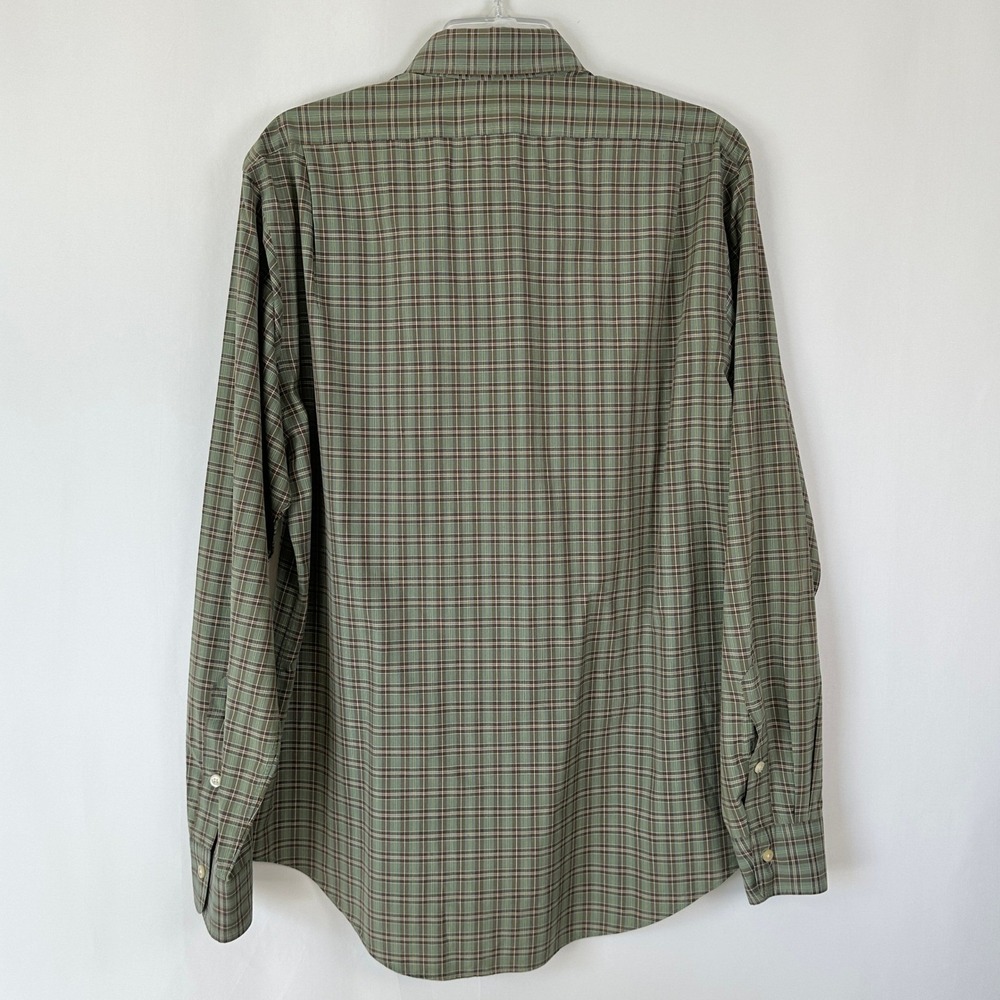 Polo by Ralph Lauren Estate Custom Fit Plaid Long Sleeve Shirt Men L 16.5 Preppy - Picture 2 of 5